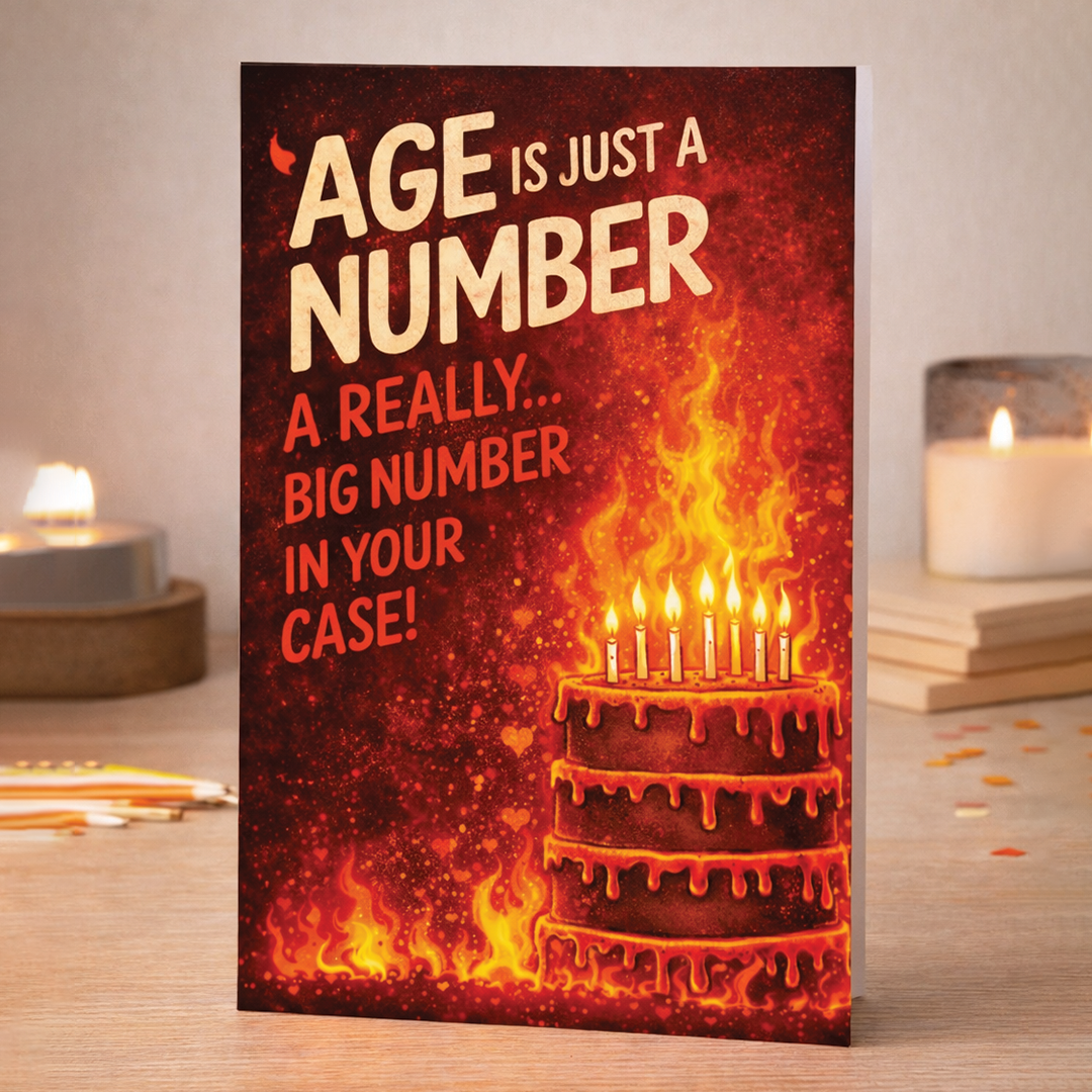 Age Is Just A Number Greeting Card