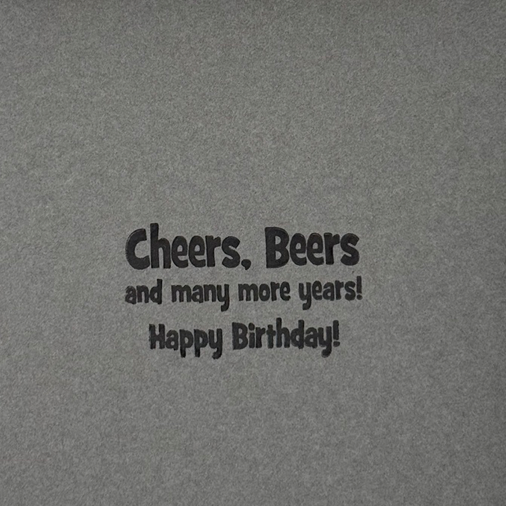 Three Cheers, Handcrafted Beer Card