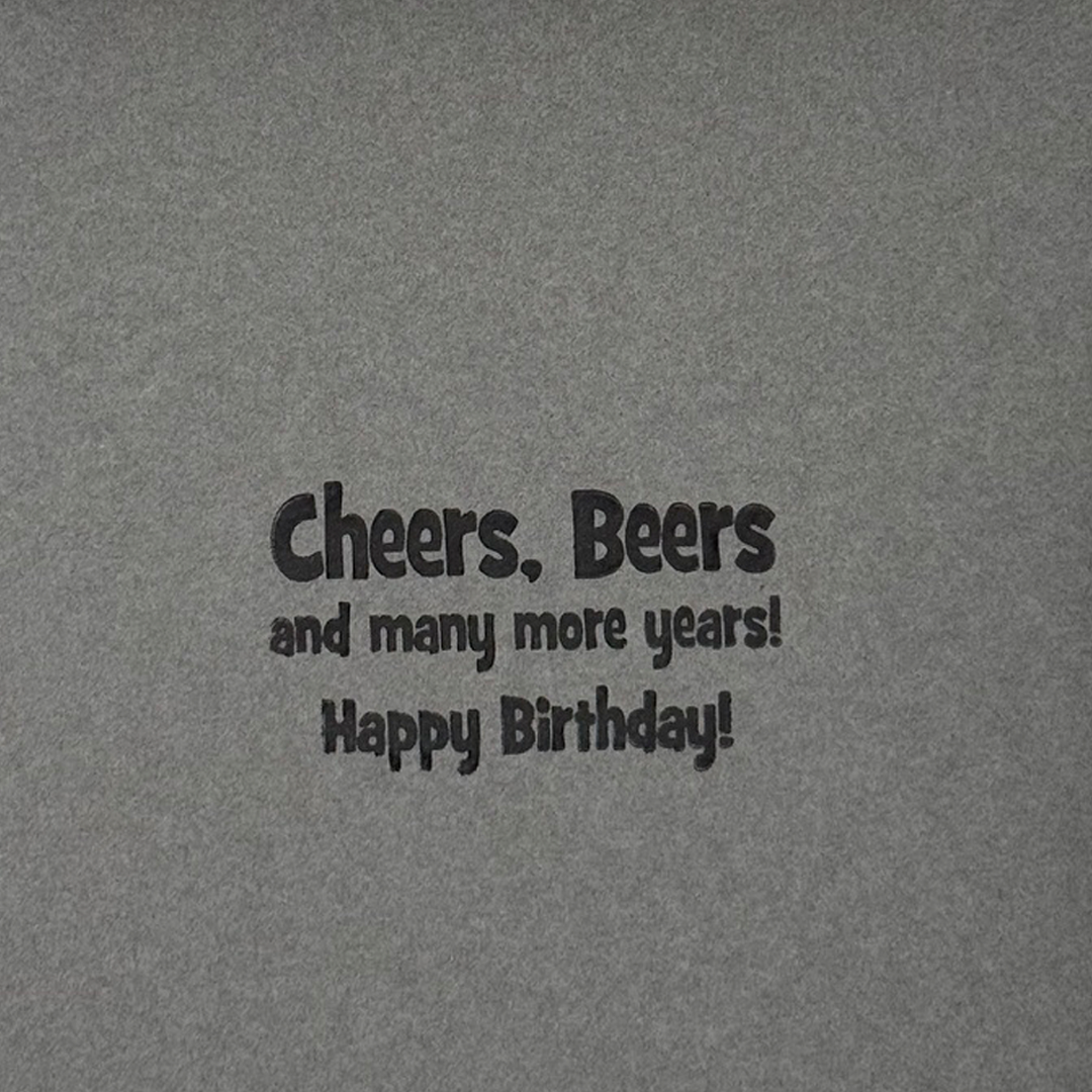 Three Cheers, Handcrafted Beer Card