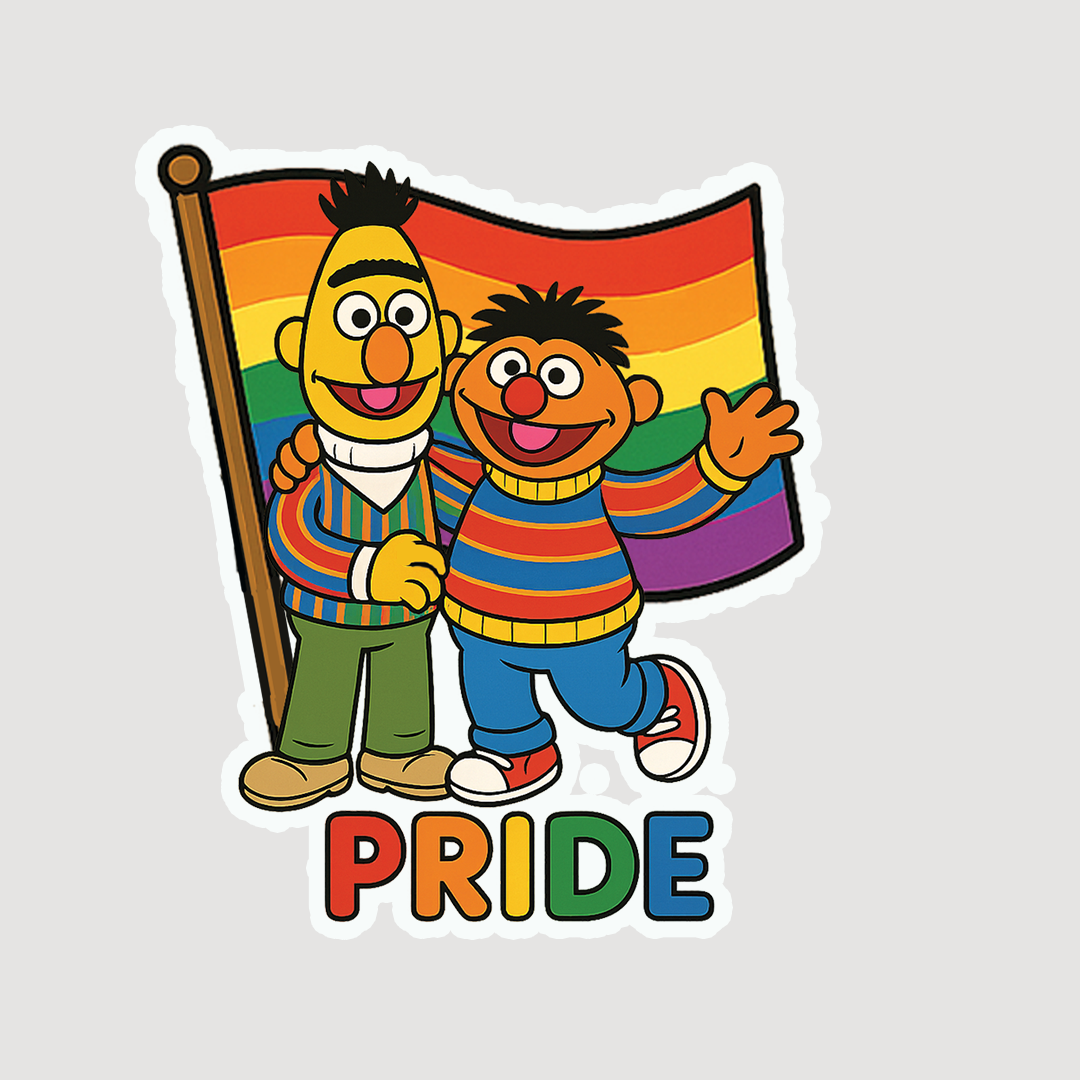 Bert and Ernie Pride Sticker