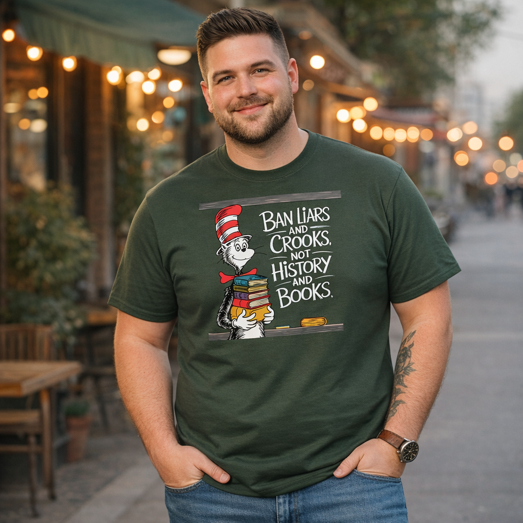 Ban Liars and Crooks Not History and Books Short Sleeve T Shirt