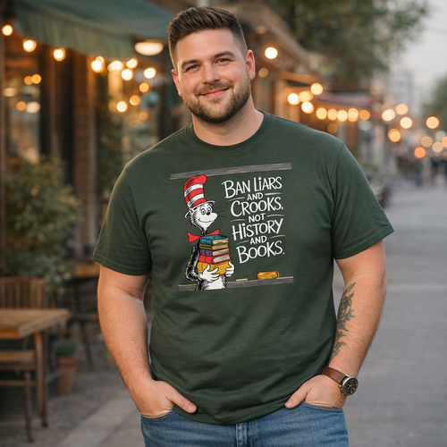 Ban Liars and Crooks Not History and Books Short Sleeve T Shirt