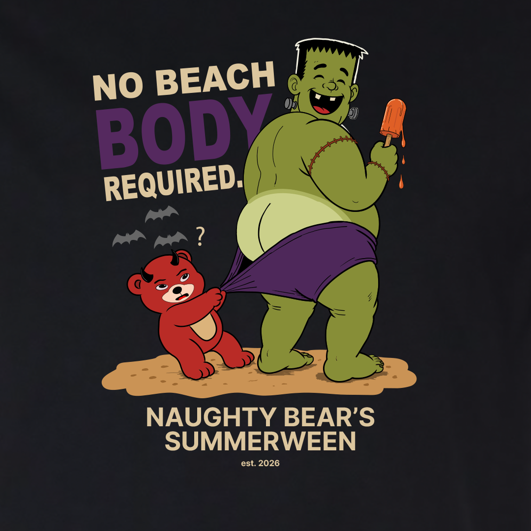 No Beach Body Required – Naughty Bear's Summerween Tee