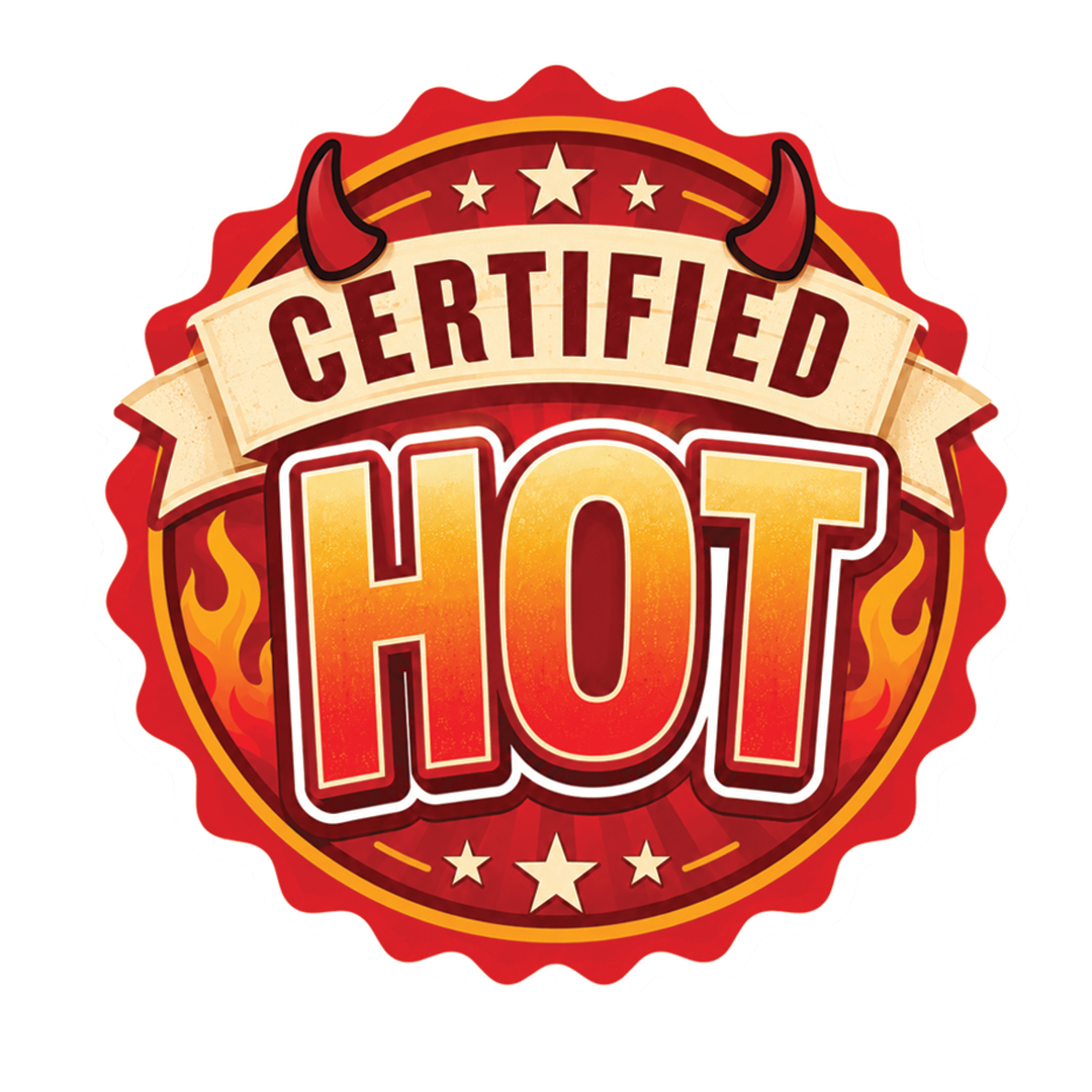 Certified HOT Badge Sticker