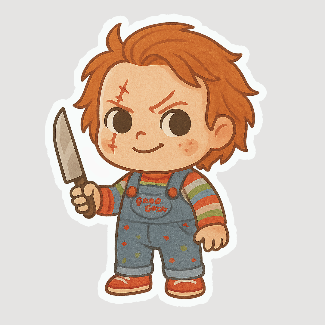Chibi Chucky Sticker