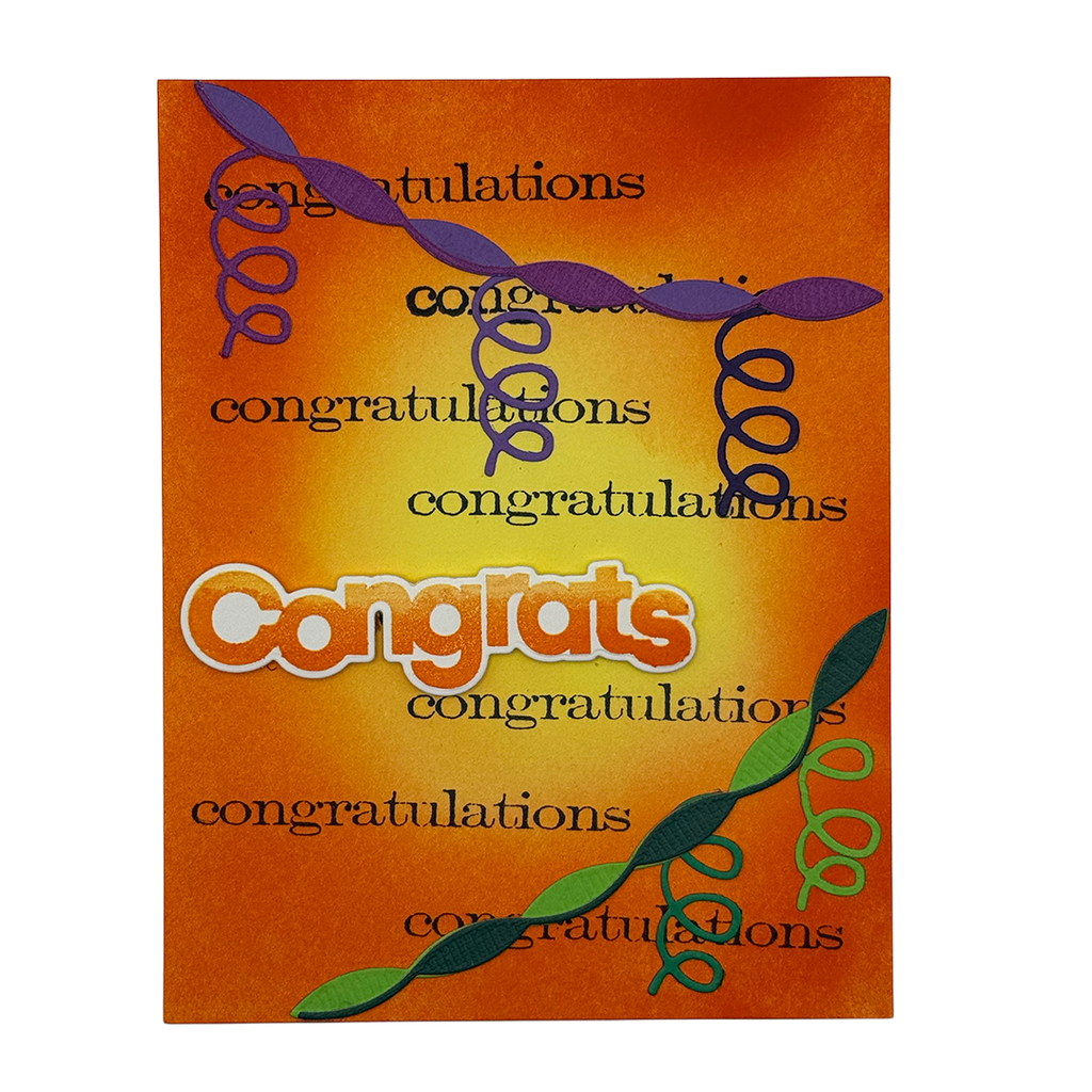 Big Congrats, Handcrafted Congratulations Card