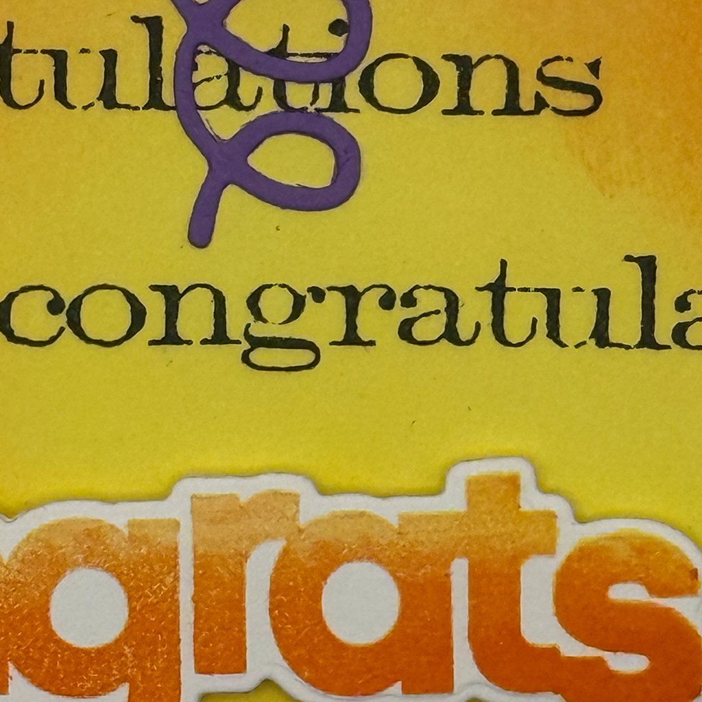 Big Congrats, Handcrafted Congratulations Card