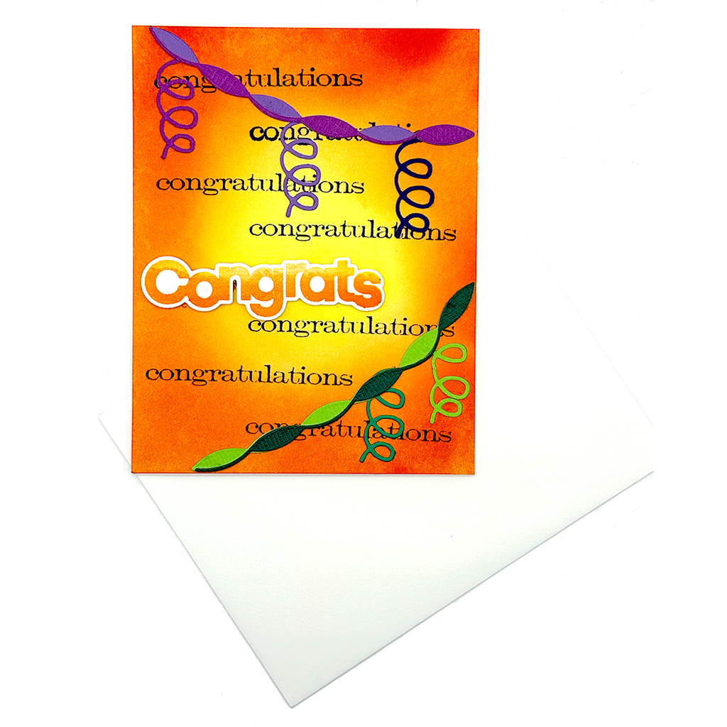 Big Congrats, Handcrafted Congratulations Card