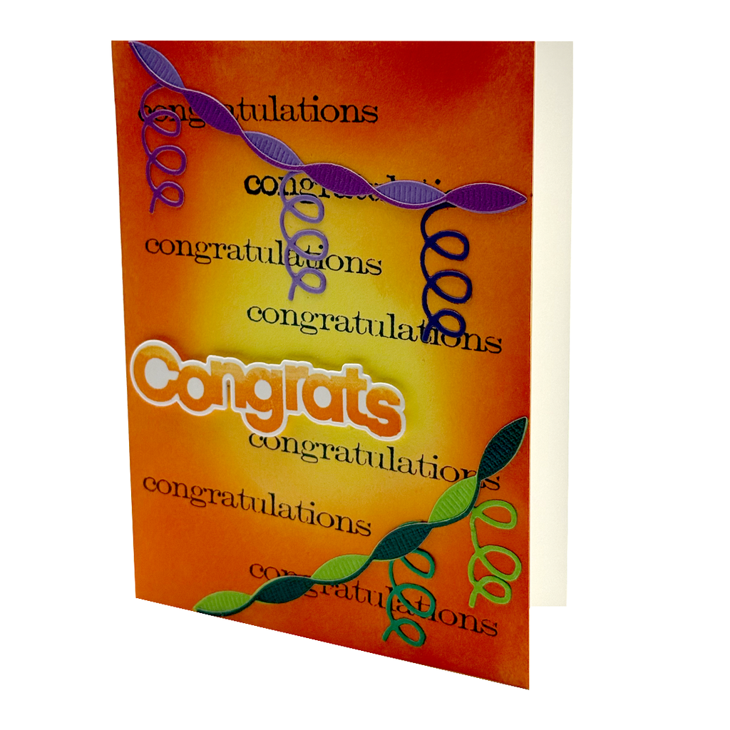 Big Congrats, Handcrafted Congratulations Card