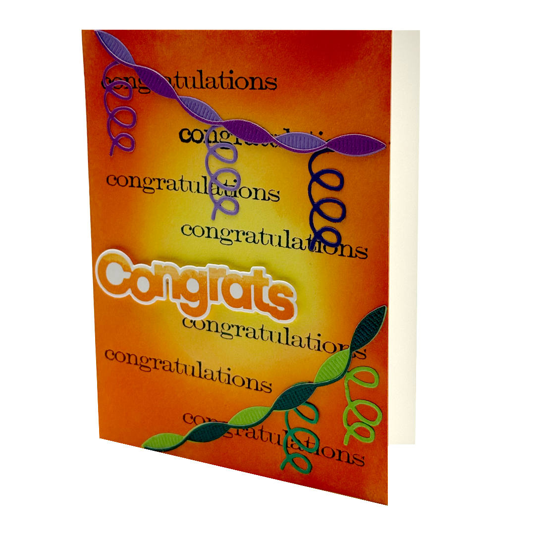 Big Congrats, Handcrafted Congratulations Card