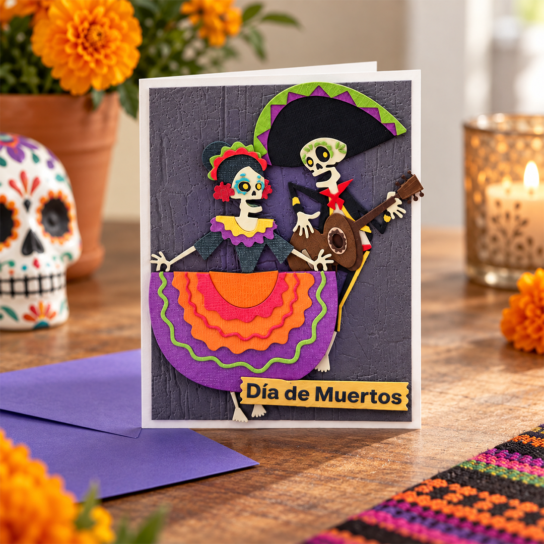 Day of the Dead - Handcrafted Greeting Card
