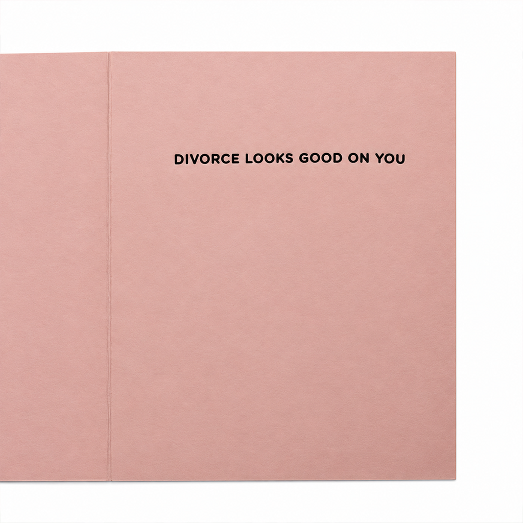 Divorce: The Rebrand, Handcrafted Divorce Card