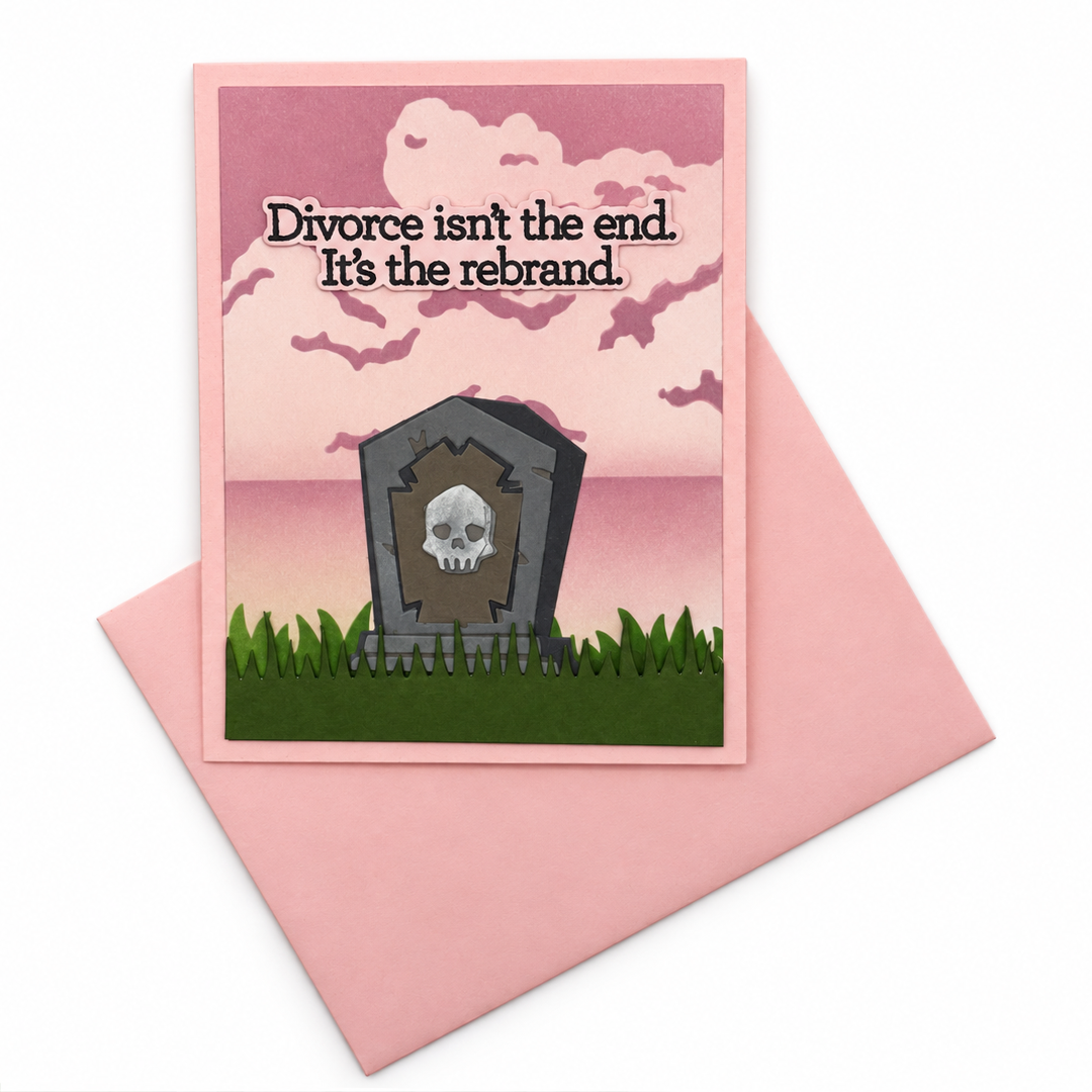 Divorce: The Rebrand, Handcrafted Divorce Card