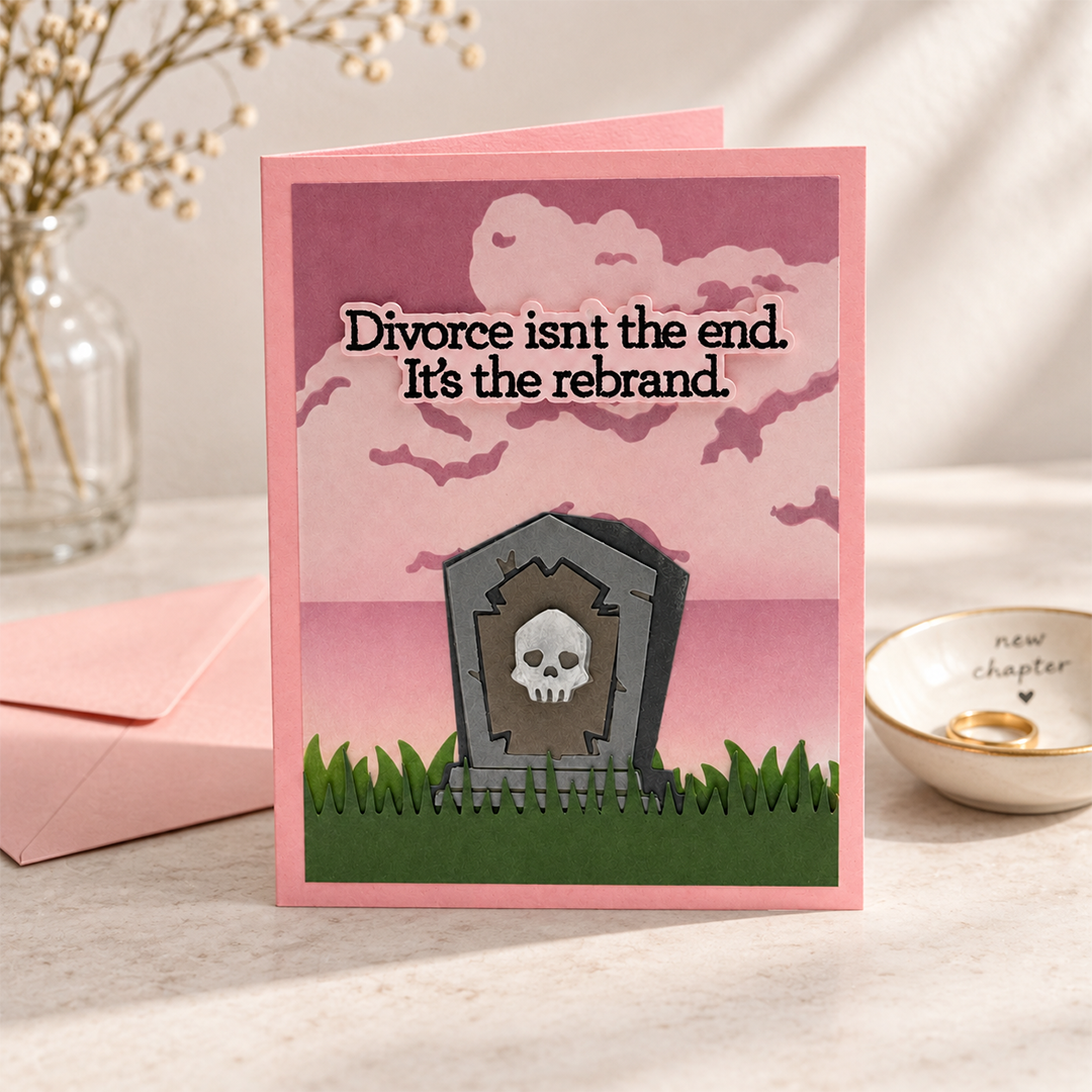 Divorce: The Rebrand, Handcrafted Divorce Card