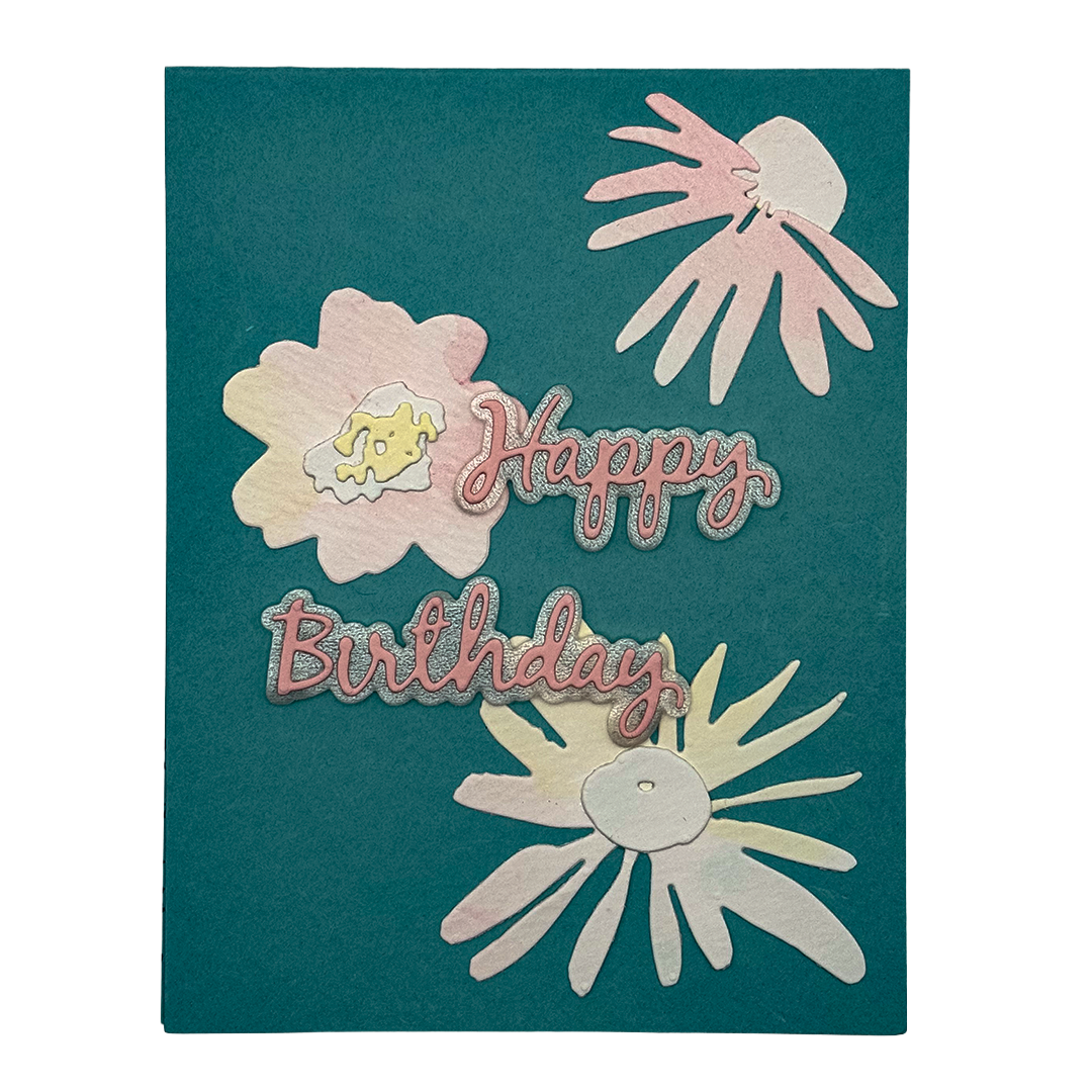 Blooming Fabulous — Handcrafted Birthday Card