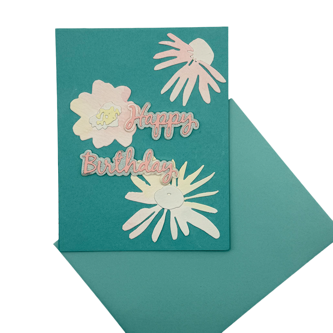 Blooming Fabulous — Handcrafted Birthday Card