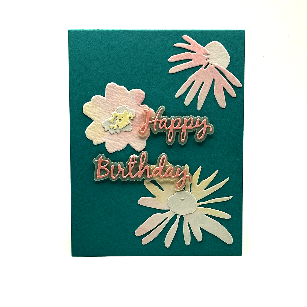 Blooming Fabulous — Handcrafted Birthday Card
