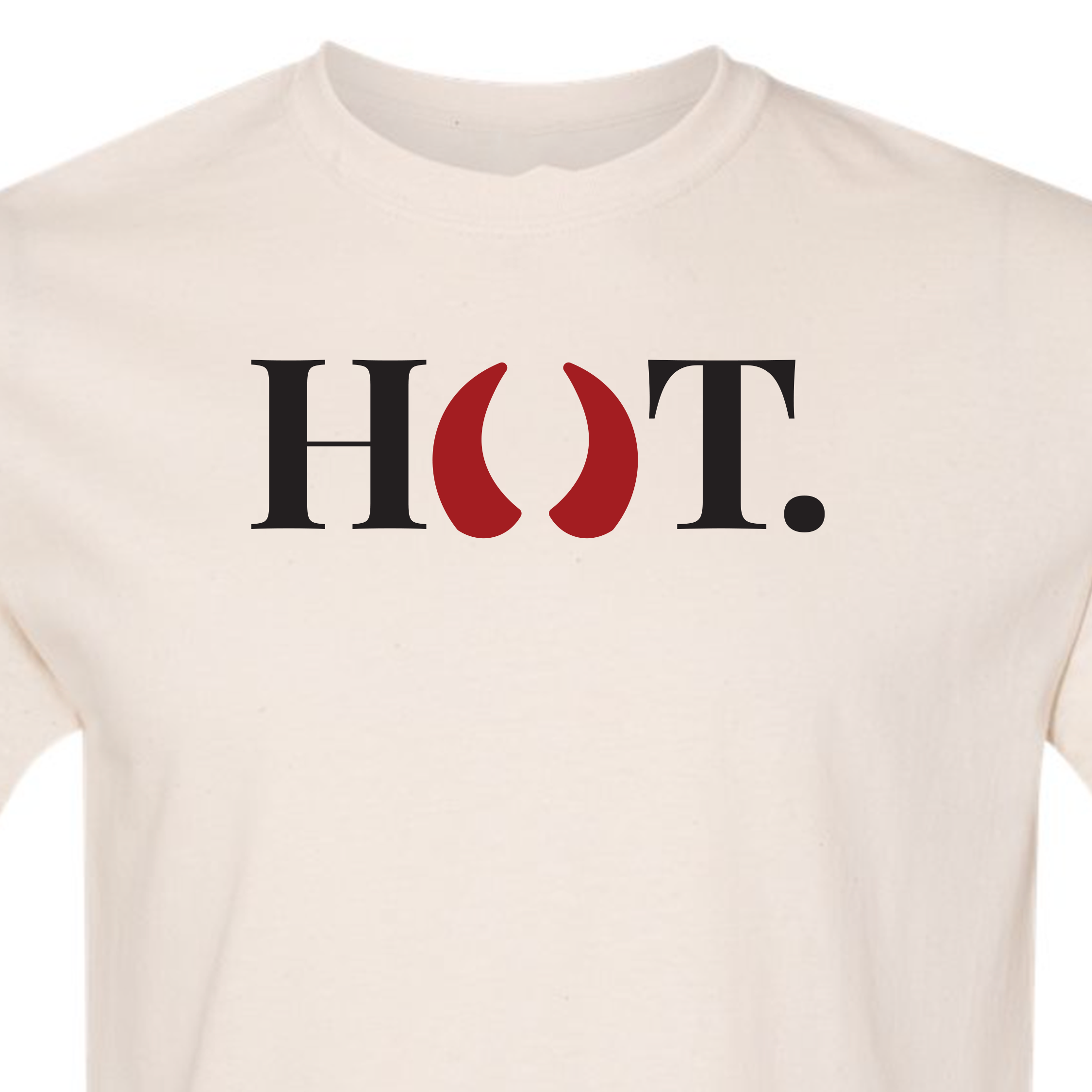 HOT. T-Shirt with Devil Horns | Bold Statement Tee