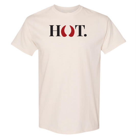 HOT. T-Shirt with Devil Horns | Bold Statement Tee