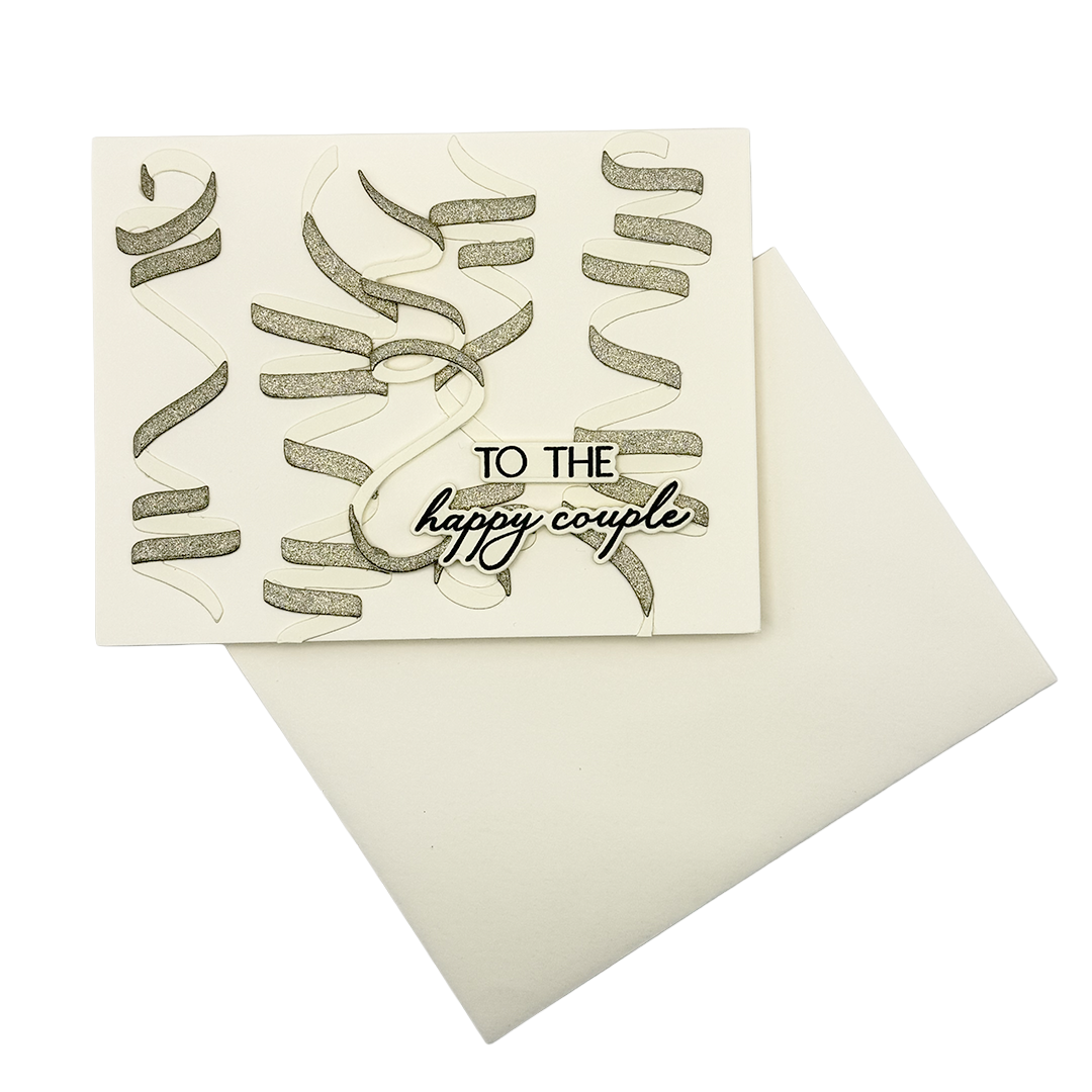 To the Happy Couple,  Handcrafted Wedding & Anniversary Card