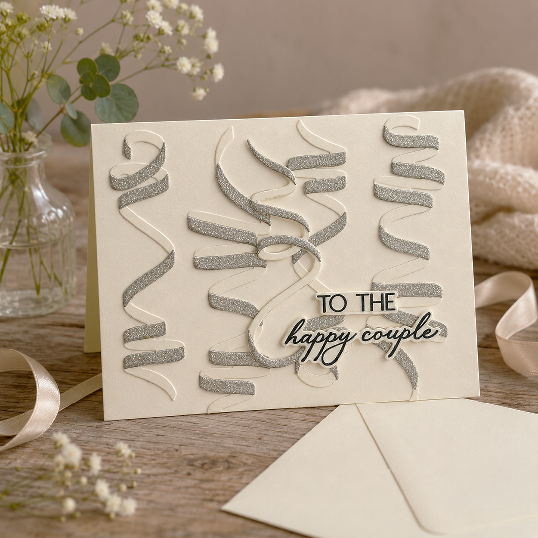To the Happy Couple,  Handcrafted Wedding & Anniversary Card