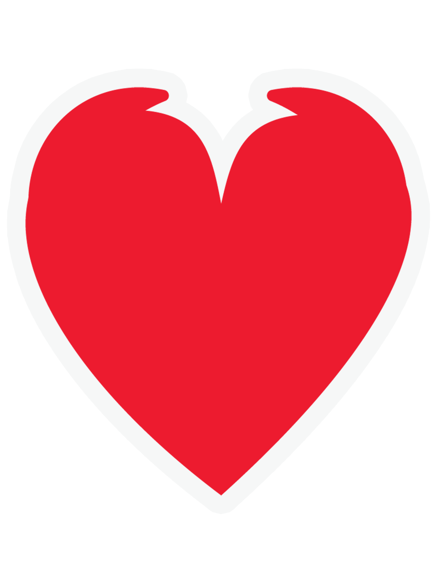 Horny Heart Sticker |Vinyl Sticker