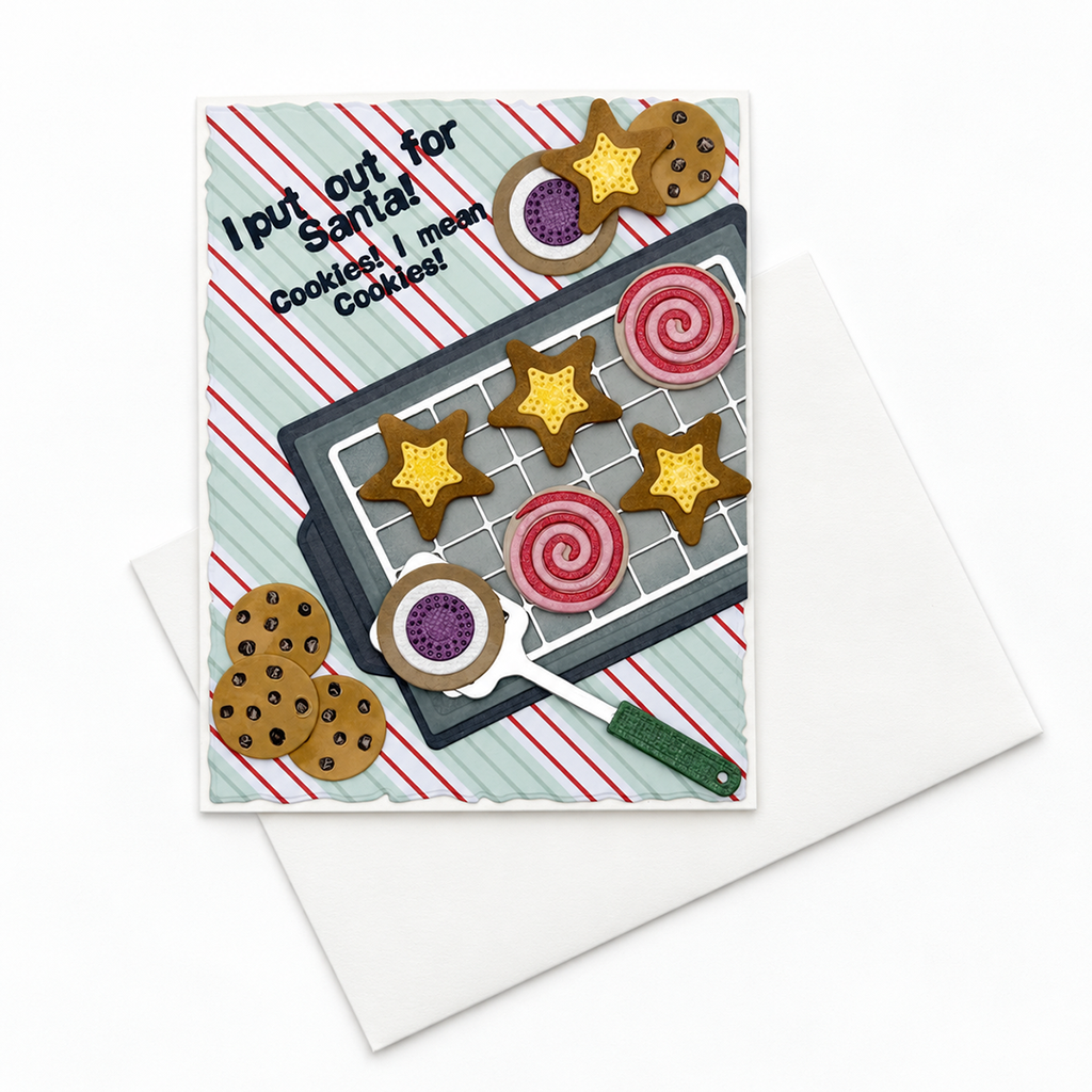 I put out for Santa - Handcrafted Holiday Card