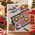 I put out for Santa - Handcrafted Holiday Card