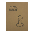 I know things have been hard naughty encouragement card front view on kraft card stock