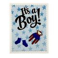 Little Monkey, Big News, Handcrafted Baby Card