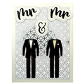 Mr. & Mr. Handcrafted Wedding Card