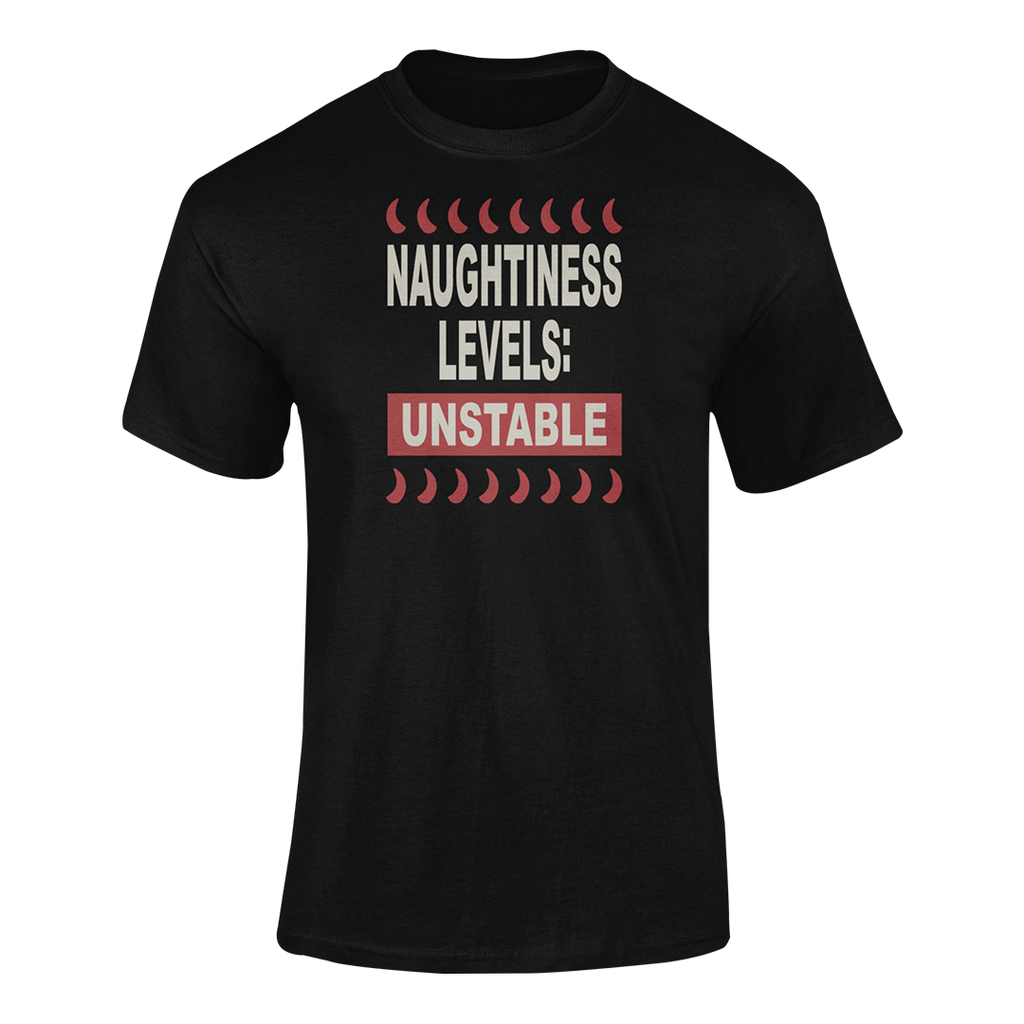 Naughtiness Levels: Unstable - Graphic Short Sleeve Tee