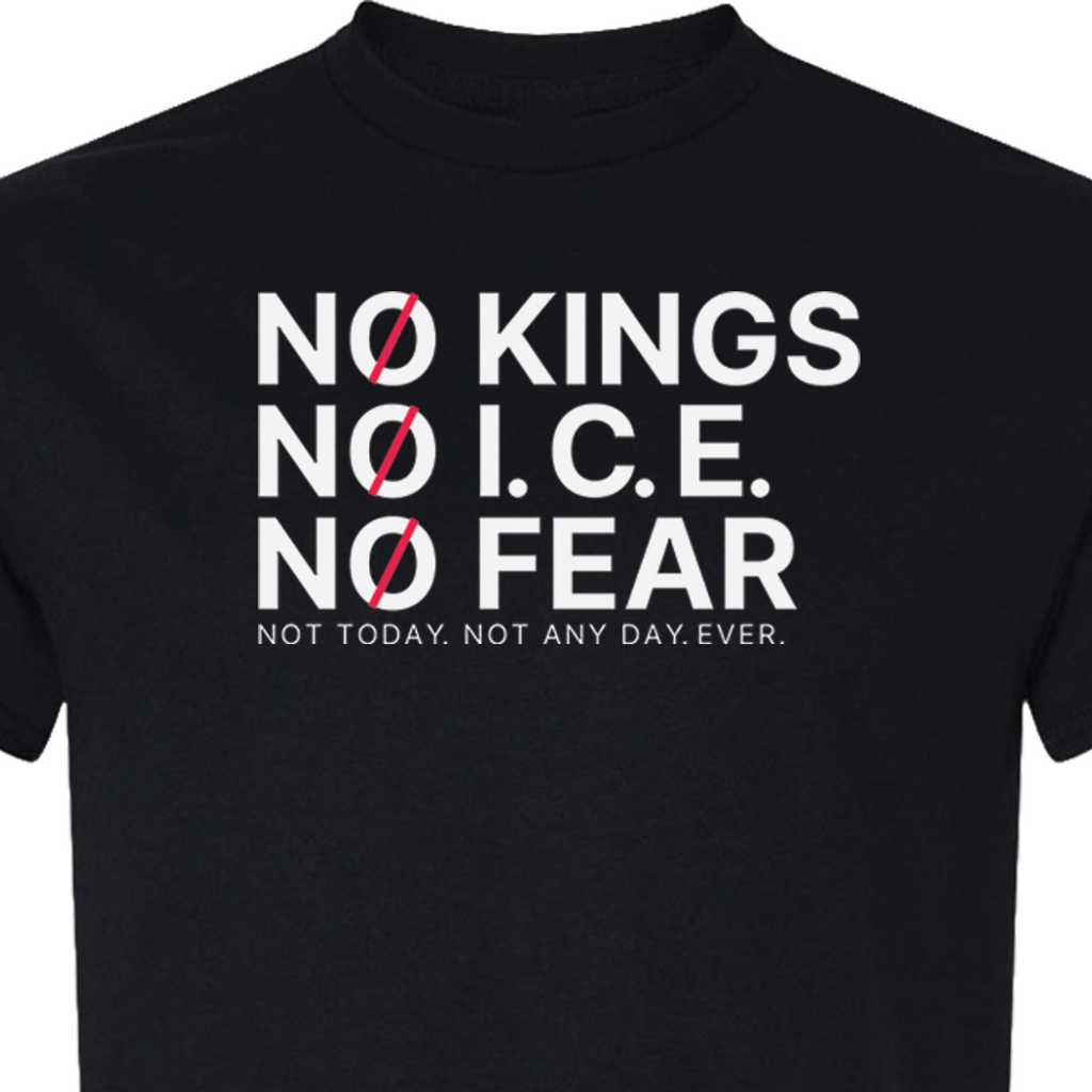 No Kings No Ice No Fear Short Sleeve T Shirt