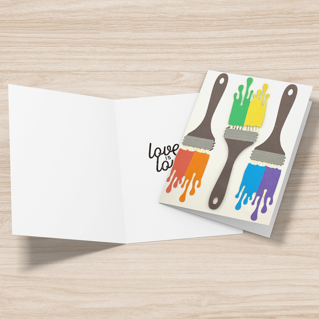 Pride Paint Brush Greeting Card