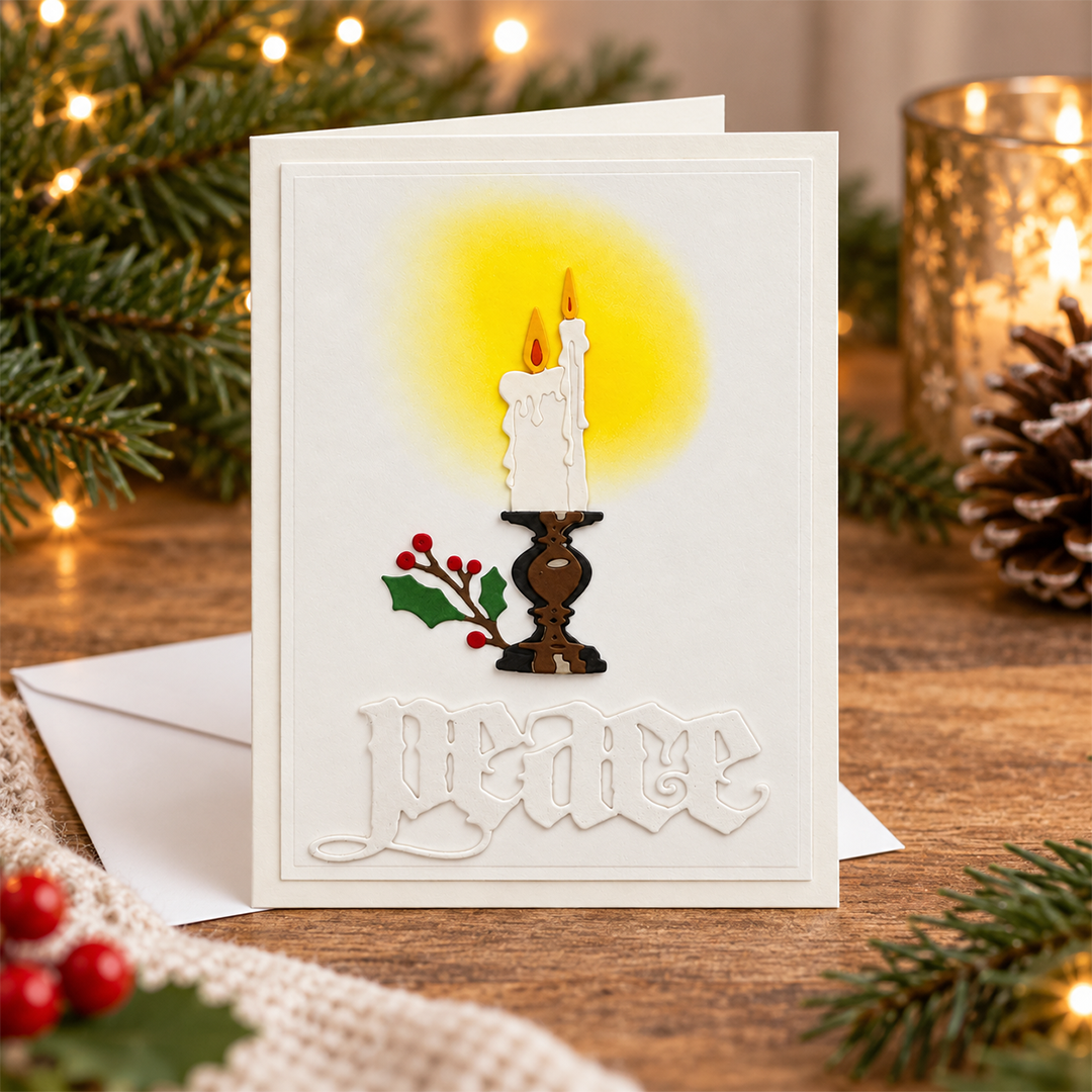 Peace - Hand Crafted Holiday Card