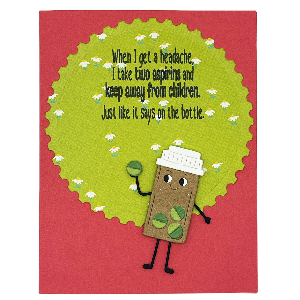 Doctor’s Orders: Avoid Children, Handcrafted Get Well Card