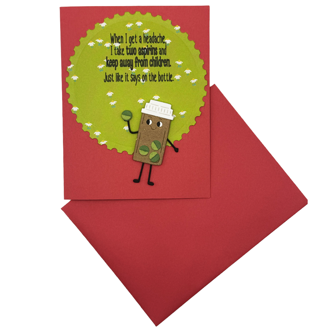 Doctor’s Orders: Avoid Children, Handcrafted Get Well Card