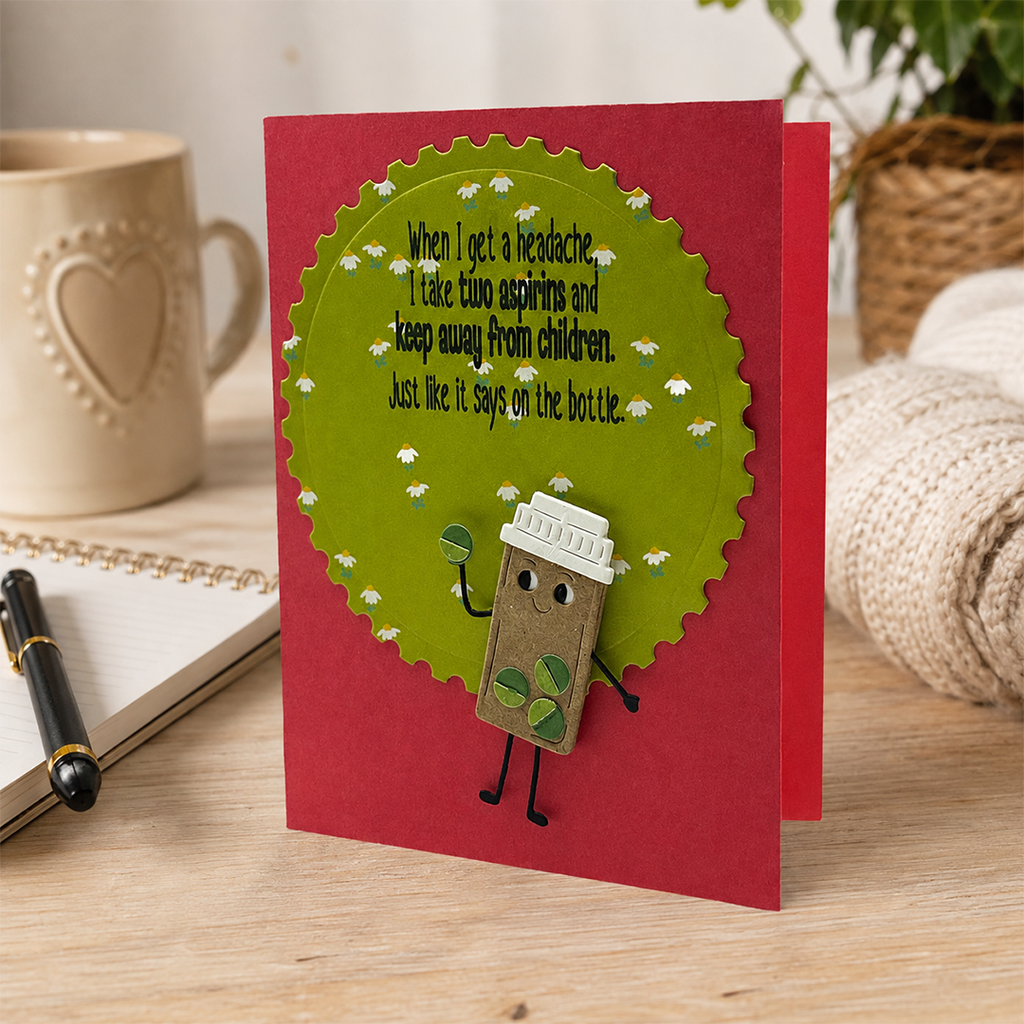 Doctor’s Orders: Avoid Children, Handcrafted Get Well Card