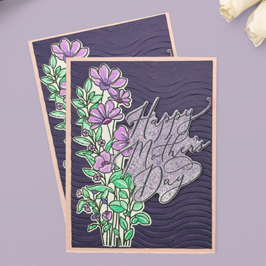 Purple Mother's Day Card