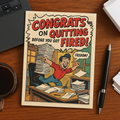 Congrats on Quitting Greeting Card