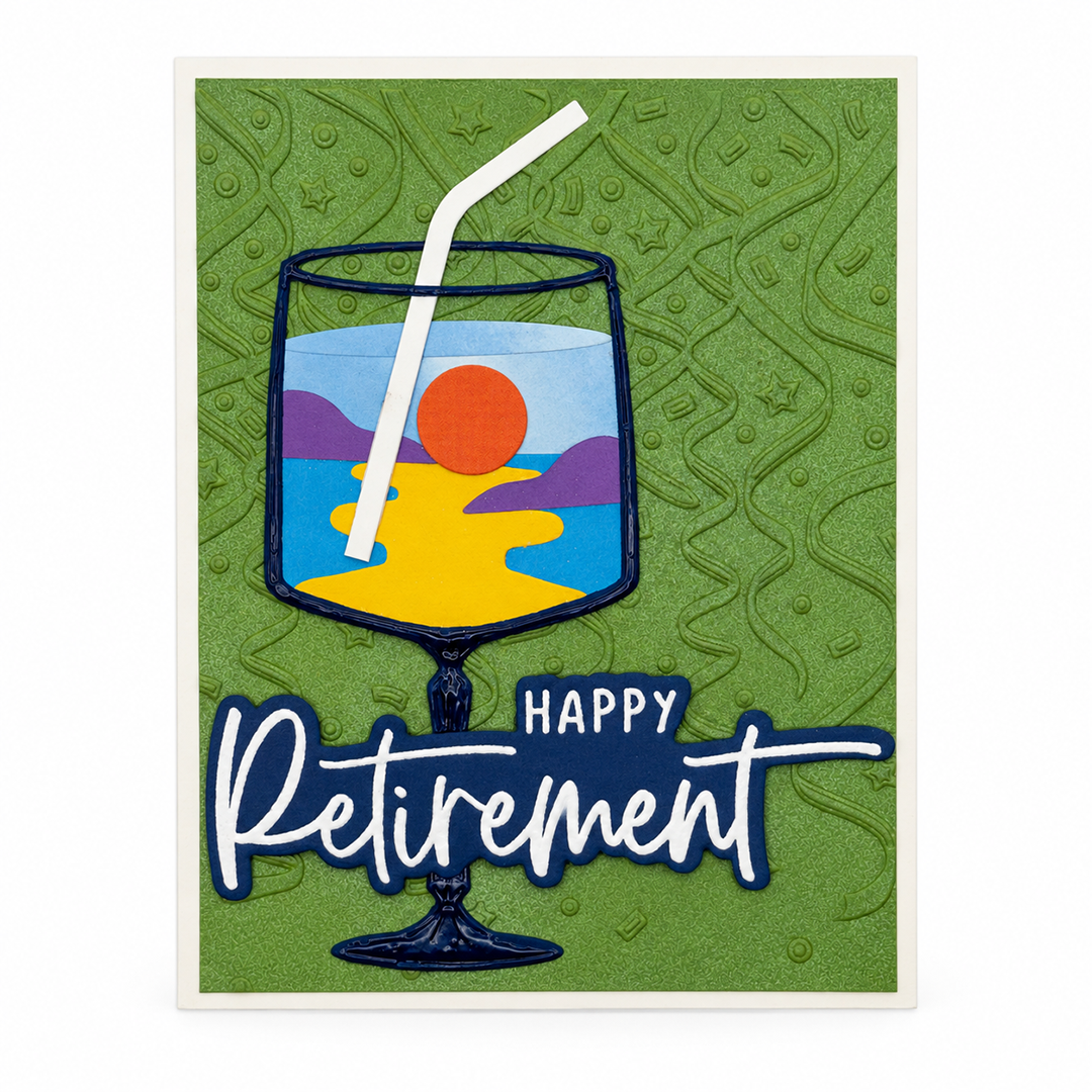 The Fun Begins, Handcrafted Retirement Card