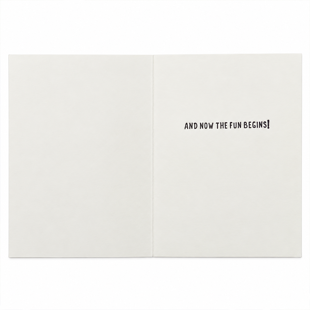 The Fun Begins, Handcrafted Retirement Card