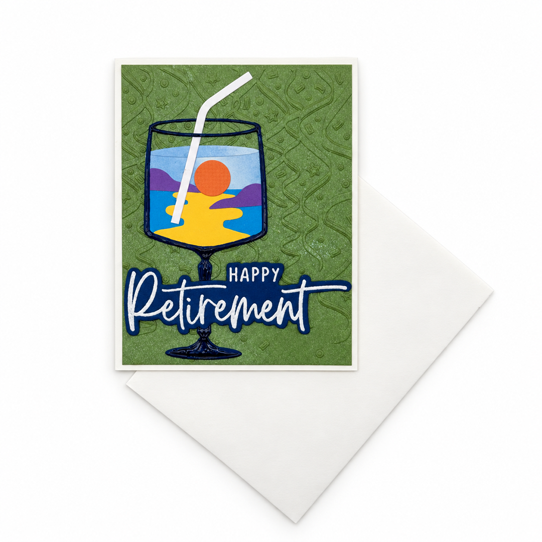 The Fun Begins, Handcrafted Retirement Card