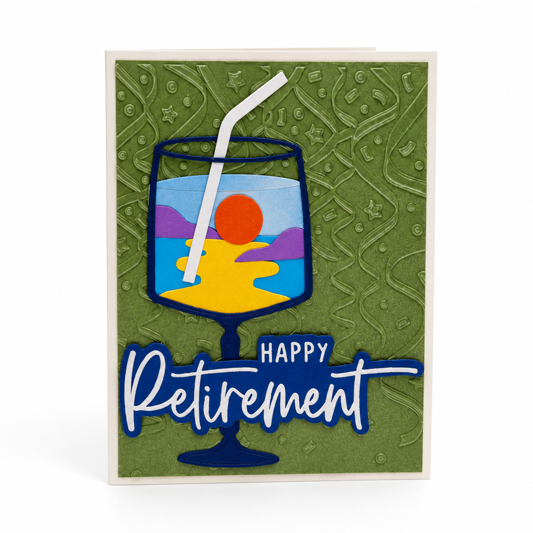 The Fun Begins, Handcrafted Retirement Card