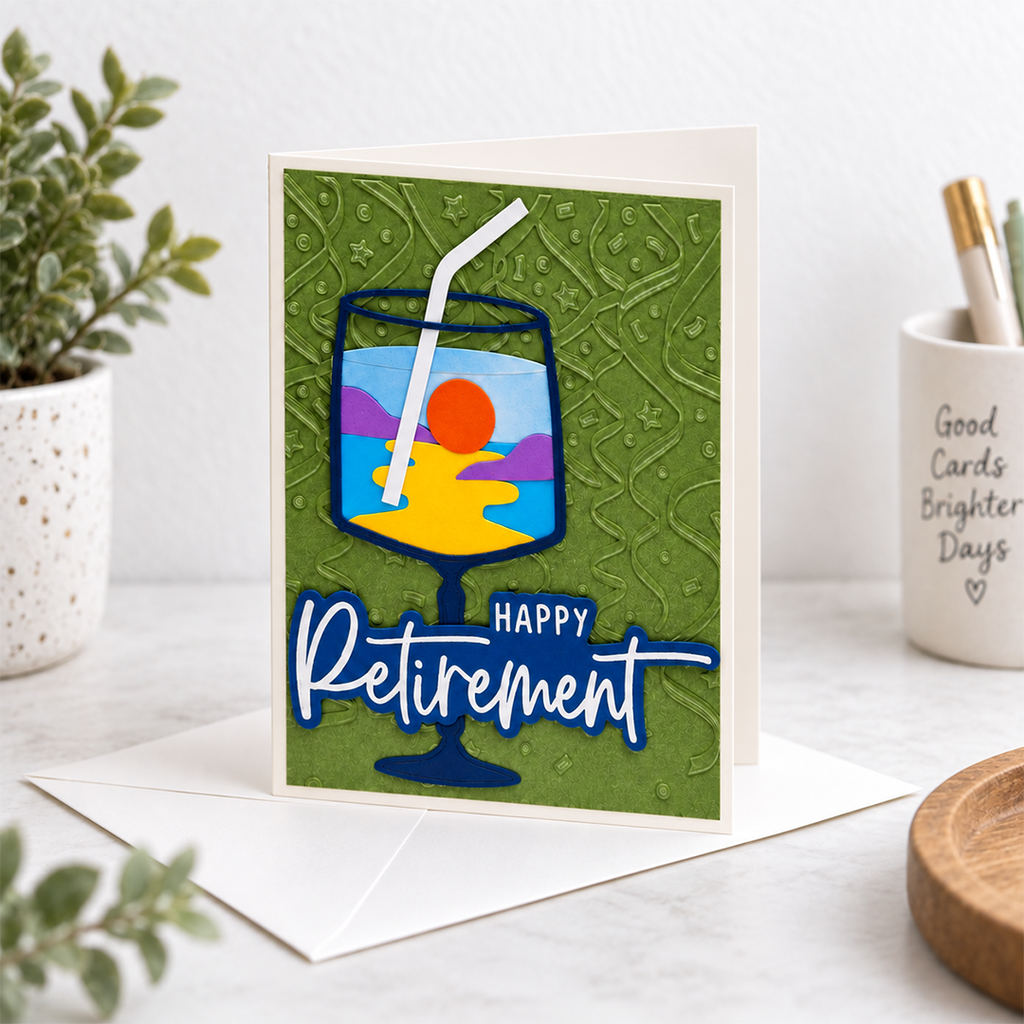 The Fun Begins, Handcrafted Retirement Card