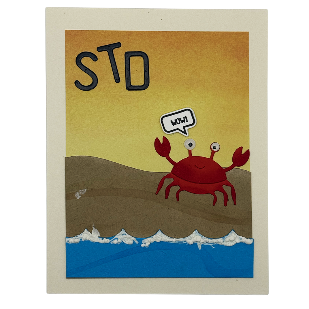 STD Crab Adult Humor Greeting Card