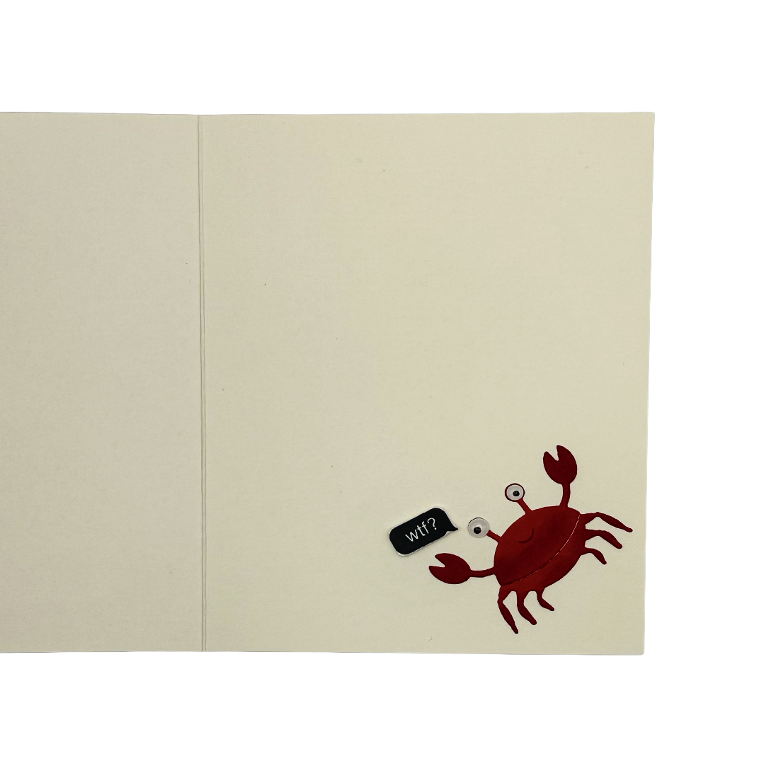 STD Crab Adult Humor Greeting Card