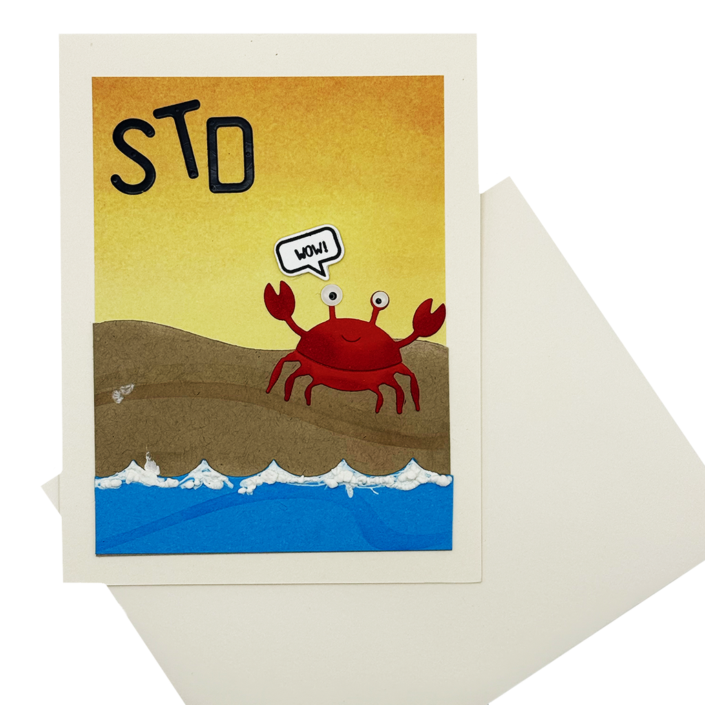 STD Crab Adult Humor Greeting Card