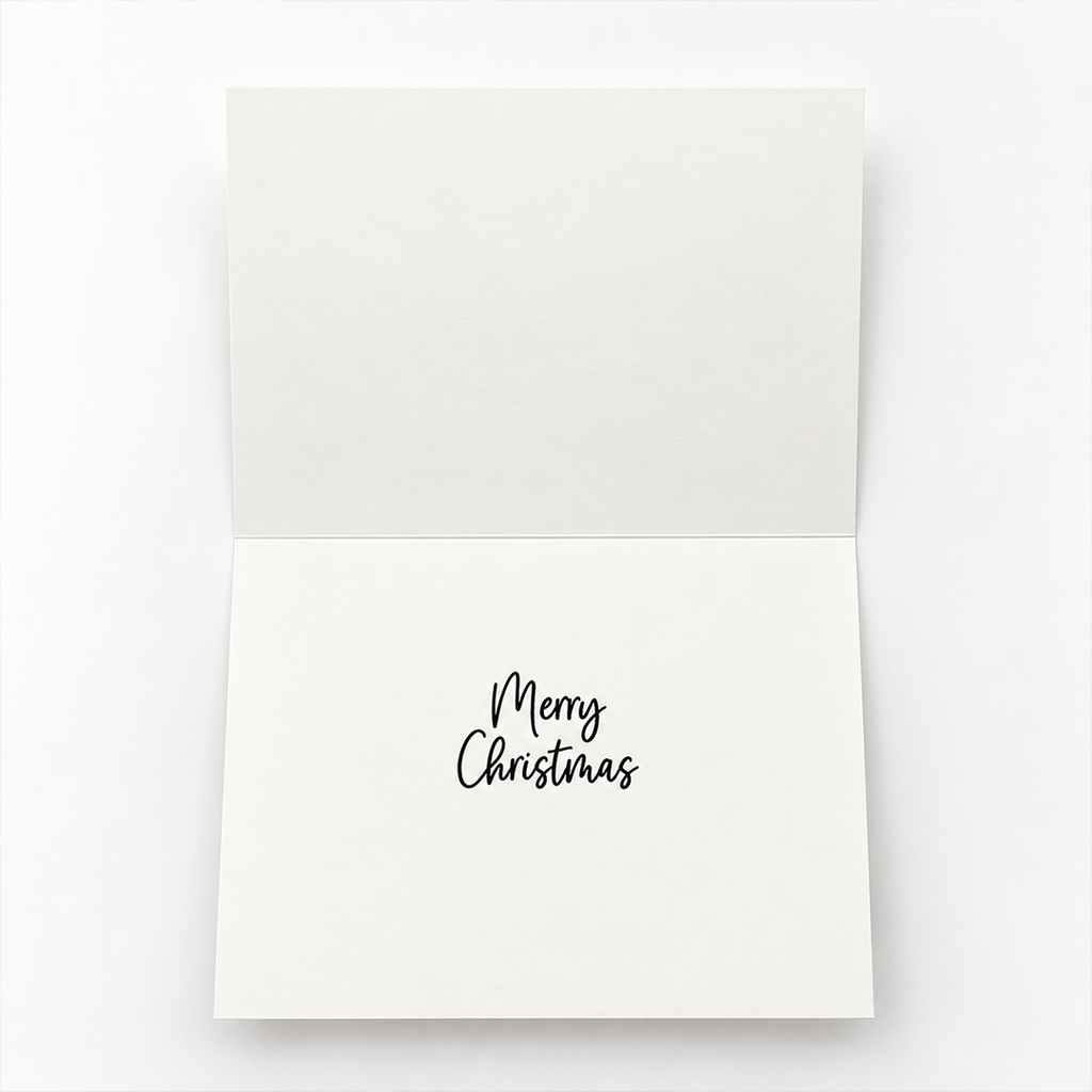 Santa and Sleigh - Hand Crafted Holiday Card