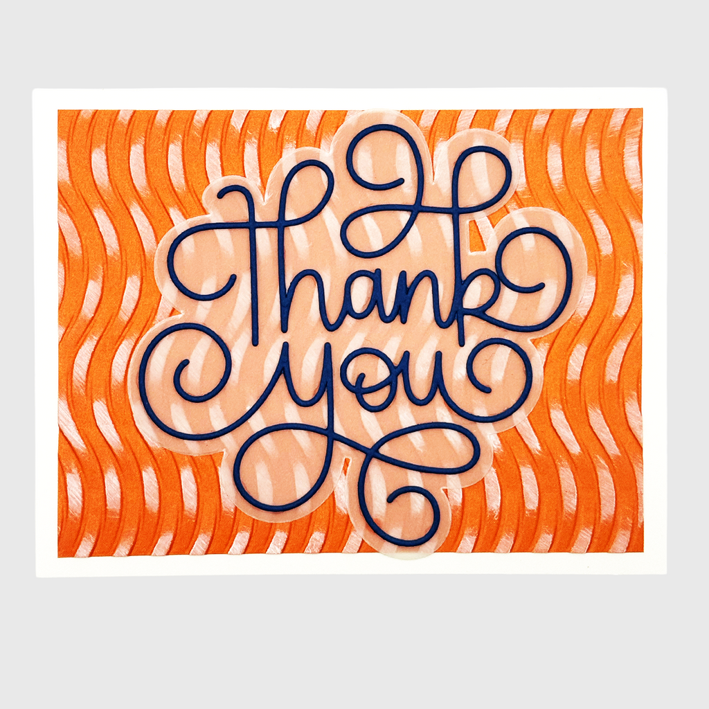 Scripted Thank You Greeting Card
